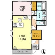 オルキス Dの間取り画像