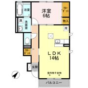 Lune soleil（ルナ・ソレイユ） Bの間取り画像