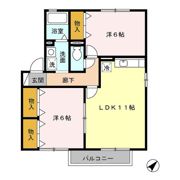 パーシモンフィールド ABの間取り画像