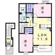 ブローテ Bの間取り画像