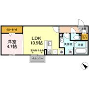 ルミエール Bの間取り画像