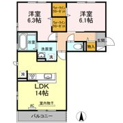 ヴェルドミールⅡの間取り画像