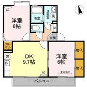 ユイマール ガーデン B棟の間取り画像