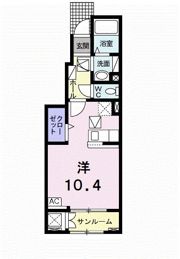 クラール東村 Fの間取り画像