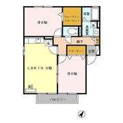 アジュール御幸 Aの間取り画像