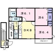 ミレニアムBの間取り画像
