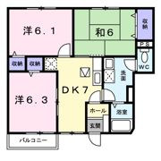 サファイアンエレガンスDの間取り画像