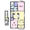 アオ アクア Bの間取り画像
