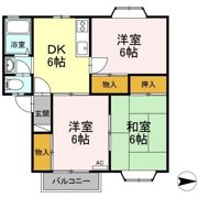 コーポウィステリア Bの間取り画像
