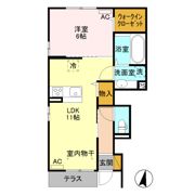 京和風 嵯峨野 雪の間取り画像