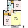 コーポKAIUN ABの間取り画像