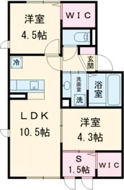 ロイヤルコート紬 A棟の間取り画像