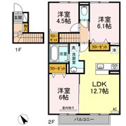 リバーヴュー伊集院の間取り画像