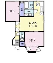 エクセルハイムⅡの間取り画像