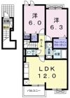 アパルトマン ベールAの間取り画像