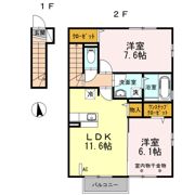 グランテージ Bの間取り画像