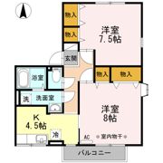 ファミールよこかわ Bの間取り画像