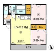 エスポワール京和 A棟の間取り画像