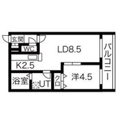 ラパス平岸の間取り画像