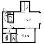 LONTERM清田(ロンタン清田)の間取り画像