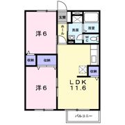 プロムナード Aの間取り画像