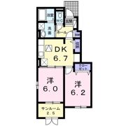 レガンス Bの間取り画像
