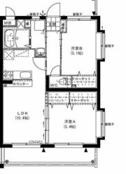 ハーバーウエストの間取り画像