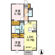 イースト・ヴィラ Ⅱの間取り画像