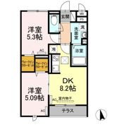 セジュール西台2の間取り画像