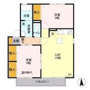 ハイカムールA＆A Bの間取り画像