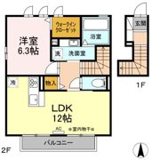 ユーフォリアの間取り画像