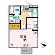 岩輝ハイツ ニ号館の間取り画像