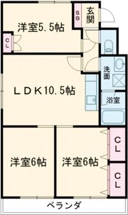 サンハイツ太平洋の間取り画像