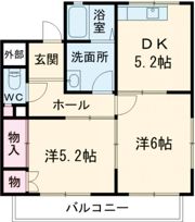 パインコートの間取り画像
