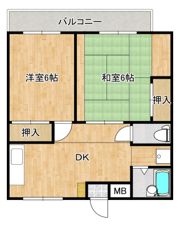 コーポ川口の間取り画像