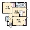 クレール B棟の間取り画像
