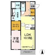 リバーサイド・Sの間取り画像