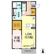 リバーサイド・Sの間取り画像