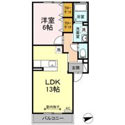 プリーマヴェール Bの間取り画像