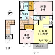アゼリア四谷の間取り画像