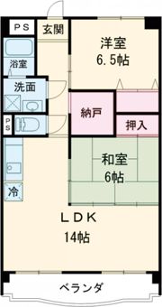 イーストパレスの間取り画像