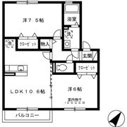 パークハイム B棟の間取り画像