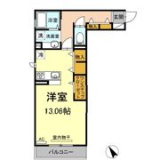 D-room花梨 D棟の間取り画像
