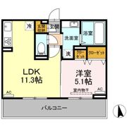 D-room北浜の間取り画像