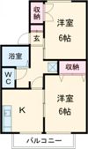 クレアール南Bの間取り画像
