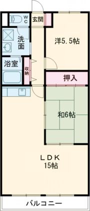 エレガンス生田の間取り画像