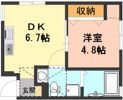 apartment藤の間取り画像