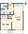鹿島ハイツ Bの間取り画像