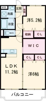 La Vie Bell Takeda（ラヴィベール竹田）の間取り画像