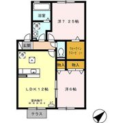 プロシード上浜 Bの間取り画像